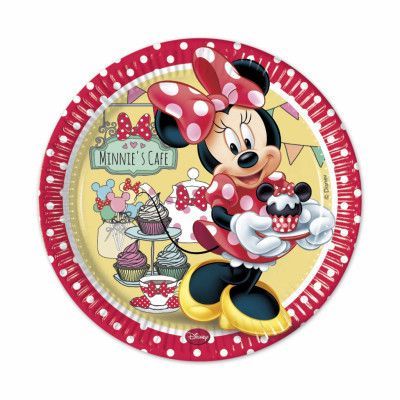 Decorata Disney Mimmi's Cafe, Tallrik 23 cm 8 st