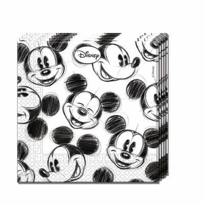 Decorata Disney Musse Pigg, Servetter 33 x 33 cm 25 st