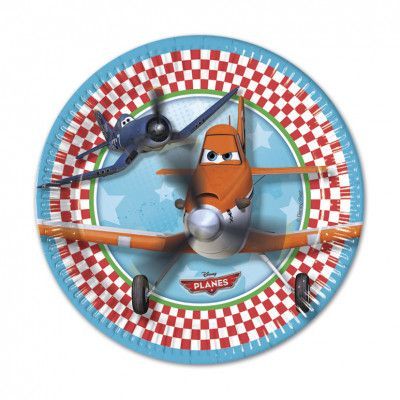 Decorata Disney Planes, Tallrik 23 cm, 8 st