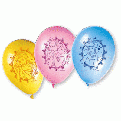 Decorata Disney Princess, Ballonger 8 st