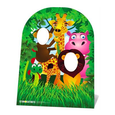 Djungelkalas Stand-In Kartongvägg för Barn