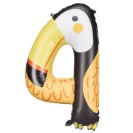 Djur Sifferballong 80cm"0-9"Siffra 4