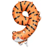 Djur Sifferballong 80cm"0-9"Siffra 9