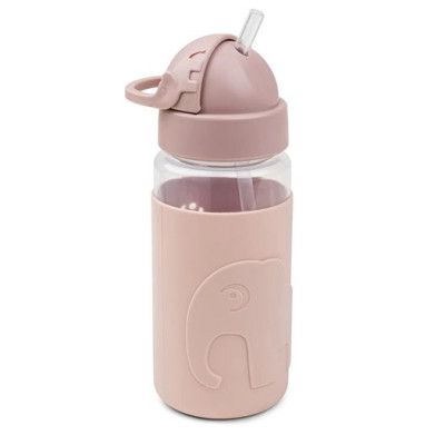 Done by Deer sugrörsflaska Easy-grip Elphee, rosa