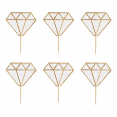 Donut Toppers Diamantringar - 6-pack