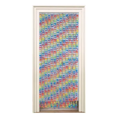 Draperi Blommor Flerfärgad