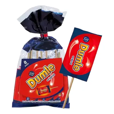 Dumle Original Klubba i Påse - 8 x 10 g