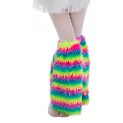 Elefantfötter i Plysch Regnbågsfärgade - One size