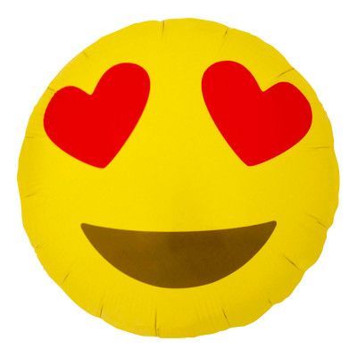 Emoji Heart Eyes Folieballong