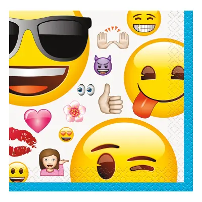 Emoji Kaffeservetter - 16-pack