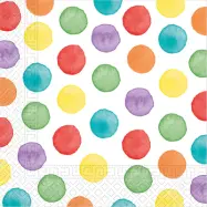 Färgglada Prickar Servetter 20-pack