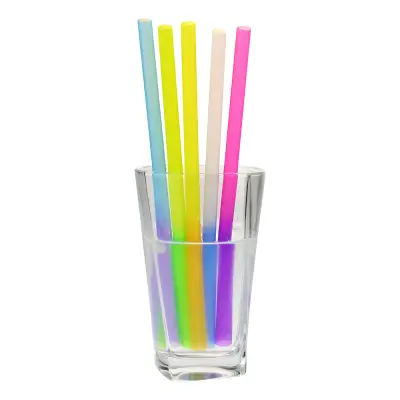 Färgskiftande Jättesugrör - 100-pack