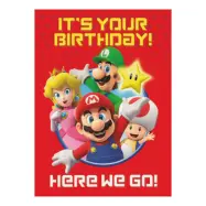 Födelsedagskort Super Mario