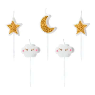 Födelsedagsljus Little Star - 5-pack