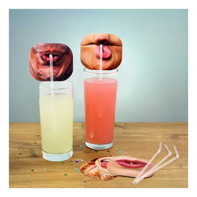 Face Straws Sugrör - 10-pack