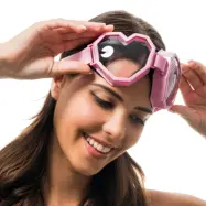 Festivalglasögon Hjärtformade Rosa