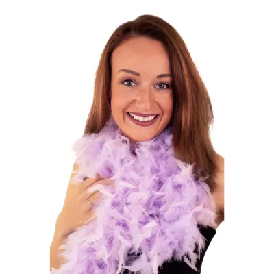 Fjäderboa Pastellila