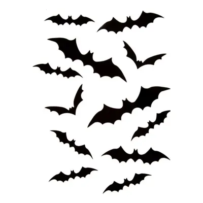 Fladdermöss Väggdekoration - 24-pack