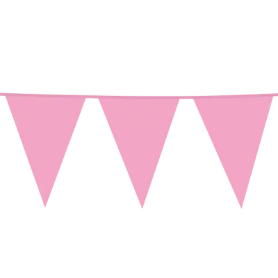 Flaggbanderoll ljusrosa - flera storlekar 10x15 cm