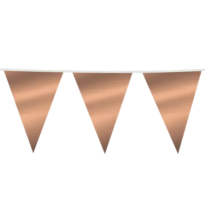 Flaggbanderoll metallic roséguld - flera storlekar 30x45 cm