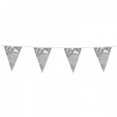 Flaggbanderoll metallic silver - flera storlekar 10x15 cm