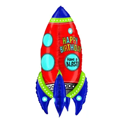 Folieballong Blasting Birthday Rocket