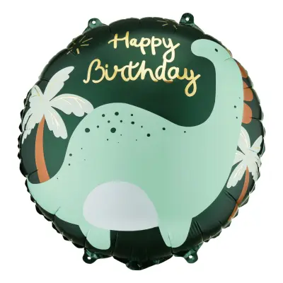 Folieballong Brontosaurus Happy Birthday