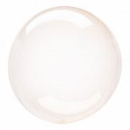 Folieballong Crystal Clearz Rund Orange