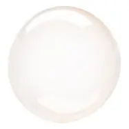 Folieballong Crystal Clearz Rund Orange