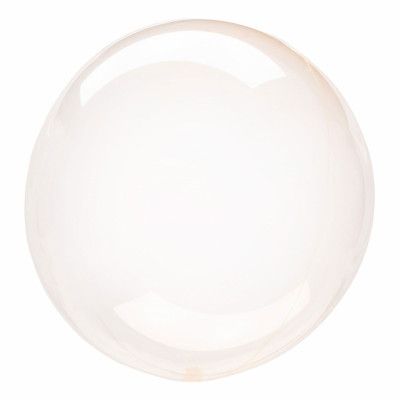 Folieballong Crystal Clearz Rund Orange