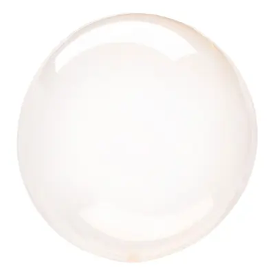 Folieballong Crystal Clearz Rund Orange