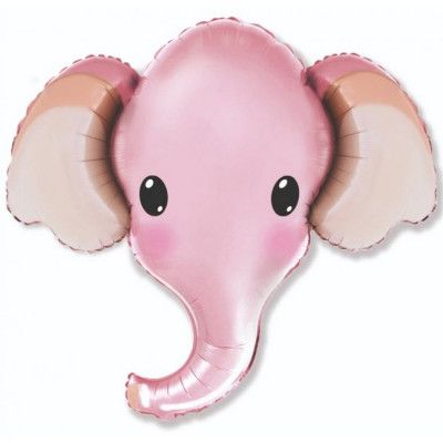 Folieballong Elefant Rosa 61cm