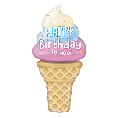 Folieballong Glas Happy Birthday To You