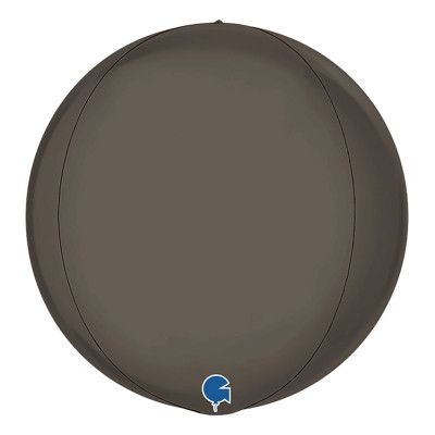 Folieballong Globe Stor Grå