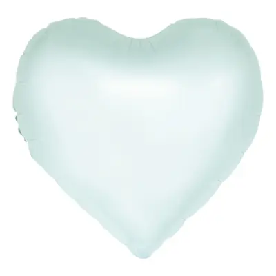 Folieballong Hjärta Grön Pastell Watercolor