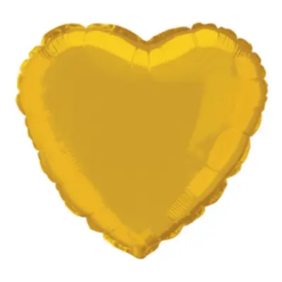 Folieballong Hjärta Guld