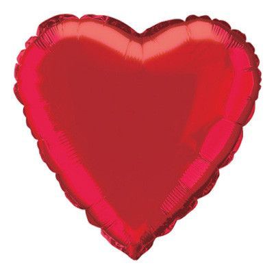 Folieballong Hjärta Rött