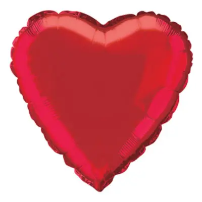 Folieballong Hjärta Rött
