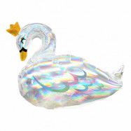 Folieballong Mini Svan Holografisk