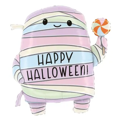 Folieballong Mumie Happy Halloween