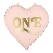 Folieballong One Ljusrosa