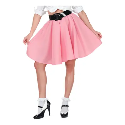 50-tals Kjol Rosa - One size