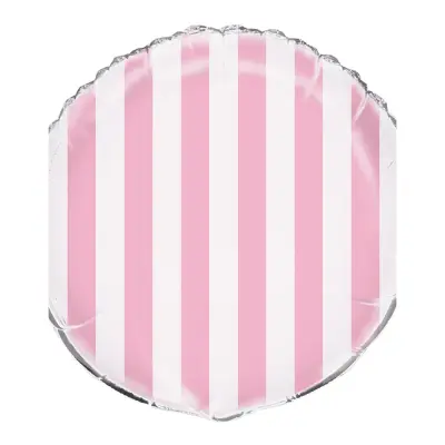 Folieballong Rosa Randig