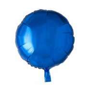 Folieballong rund blå - 46 cm