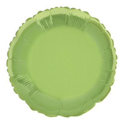 Folieballong Rund Limegrön
