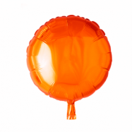 Folieballong rund orange - 46 cm
