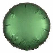 Folieballong Rund Satin Smaragdgrön