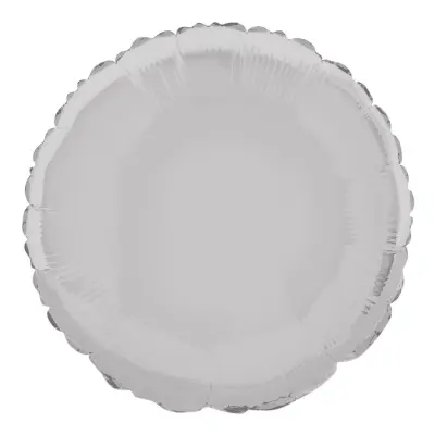 Folieballong Rund Silver