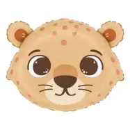 Folieballong Söt Gepard