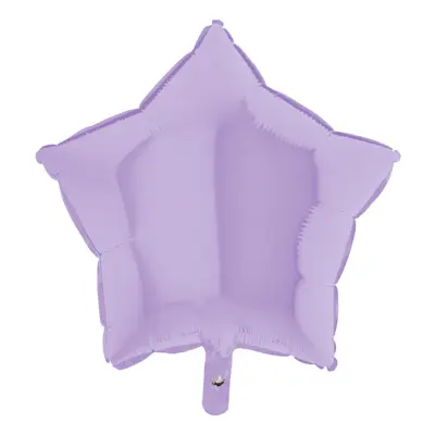 Folieballong Stjärna Pastell-Lila Matt - 45 cm